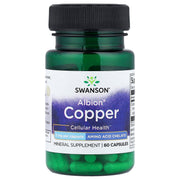 Albion Copper 2 mg, 60 cápsulas, Swanson