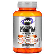Arginina e Citrulina, 120 vcaps, Now Foods