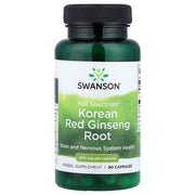 Raiz de Ginseng Vermelho Coreano de Espectro Completo, 400mg