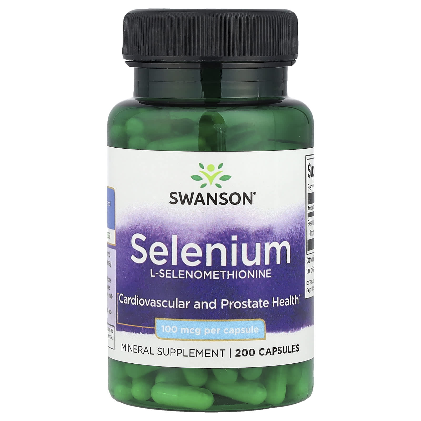 Selênio, 100 mcg, 200 Cápsulas, Swanson