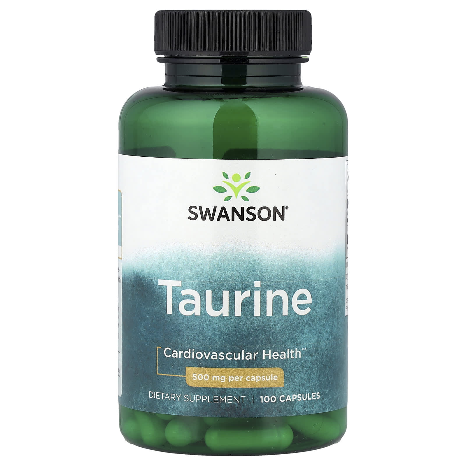 Taurina 500 mg, 100 Cápsulas, Swanson