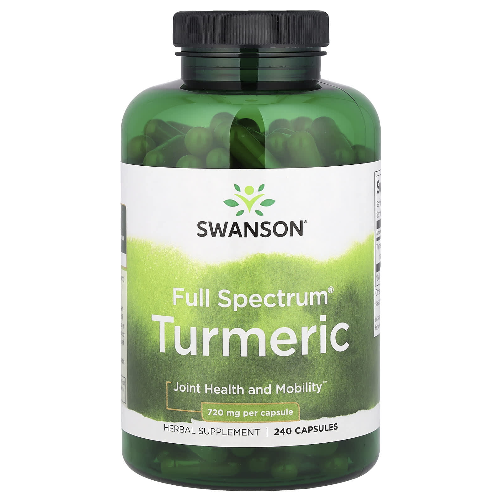 Cúrcuma 720 mg, 240 cápsulas, Swanson