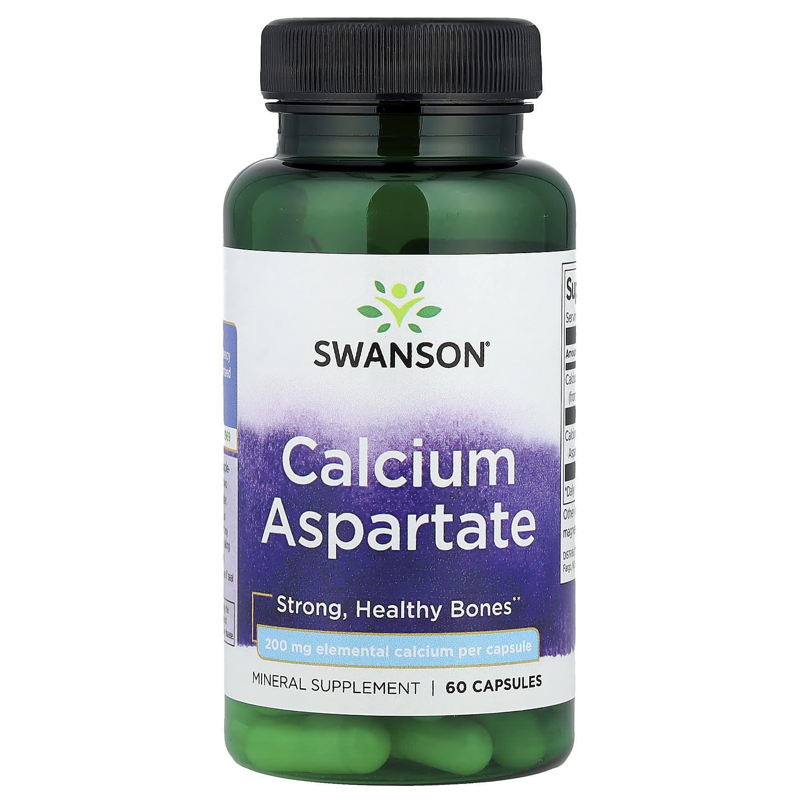 Aspartato de cálcio, 200 mg de cálcio elementar