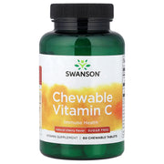 Vitamina C mastigável, sabor natural de cereja