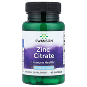 Citrato de Zinco 50 mg, 60 Cápsulas, Swanson