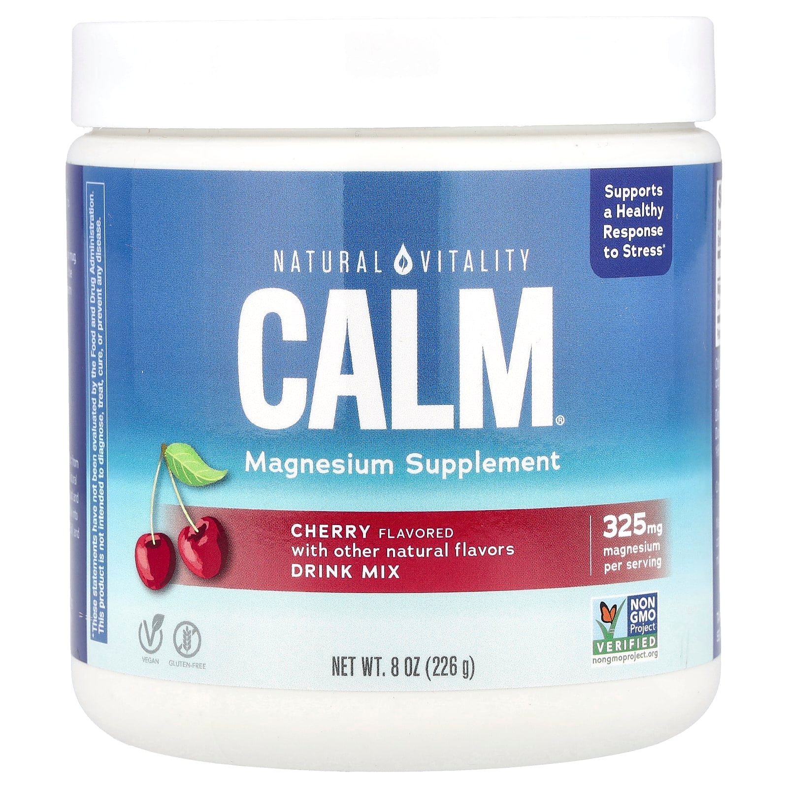 Pó de Magnésio Calmante - 226 gramas - Natural Vitality
