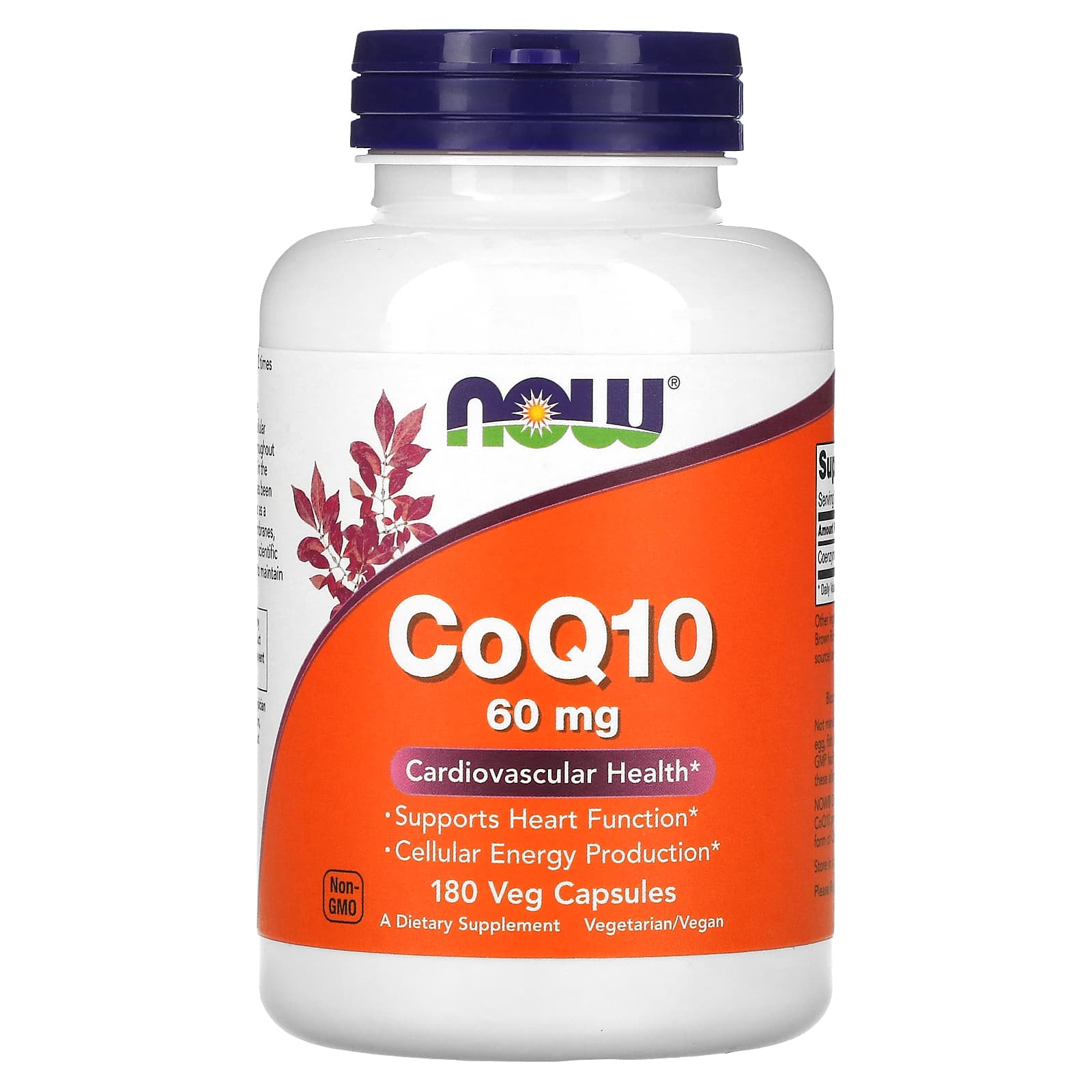 CoQ10 - 60mg, 180 vcaps, Now Foods