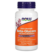 Beta-Glucanos com ImmunEnhancer, Força Extra, 60 vcaps, Now Foods