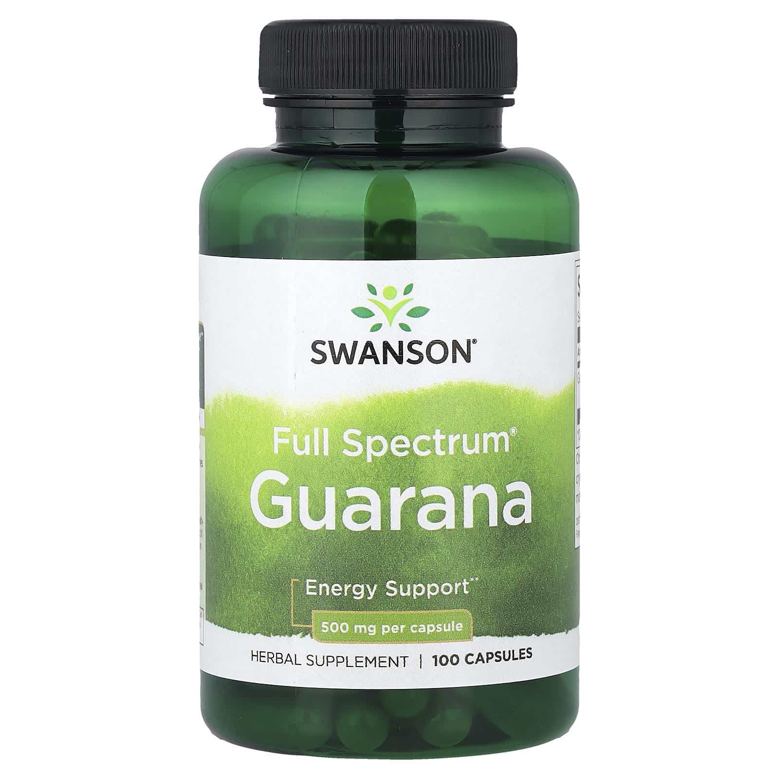 Guaraná de espectro total, 500 mg