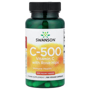 Vitamina C com Extrato de Rosa Mosqueta - 500mg