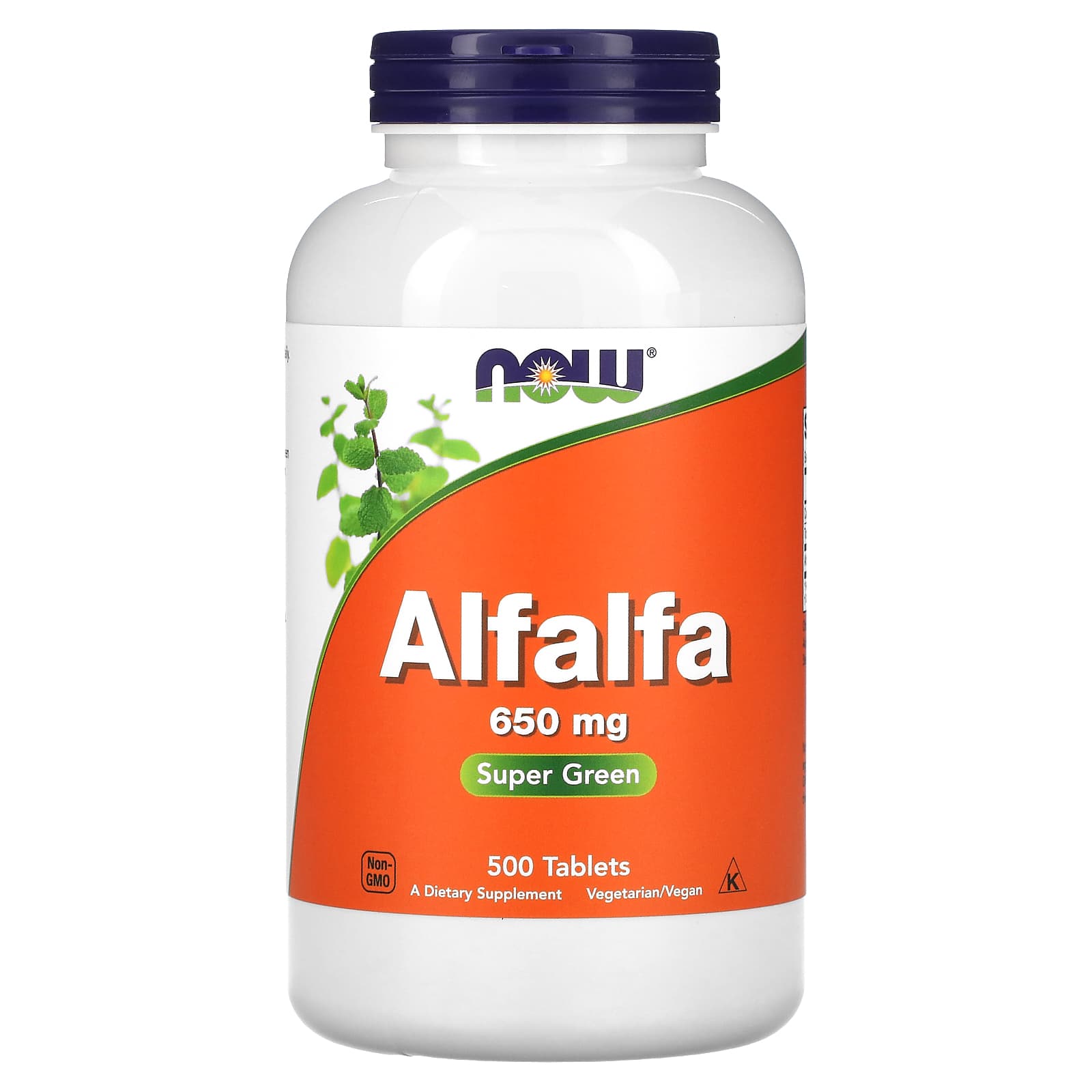 Alfafa - 650mg, 500 comprimidos, Now Foods
