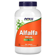Alfafa - 650mg, 500 comprimidos, Now Foods