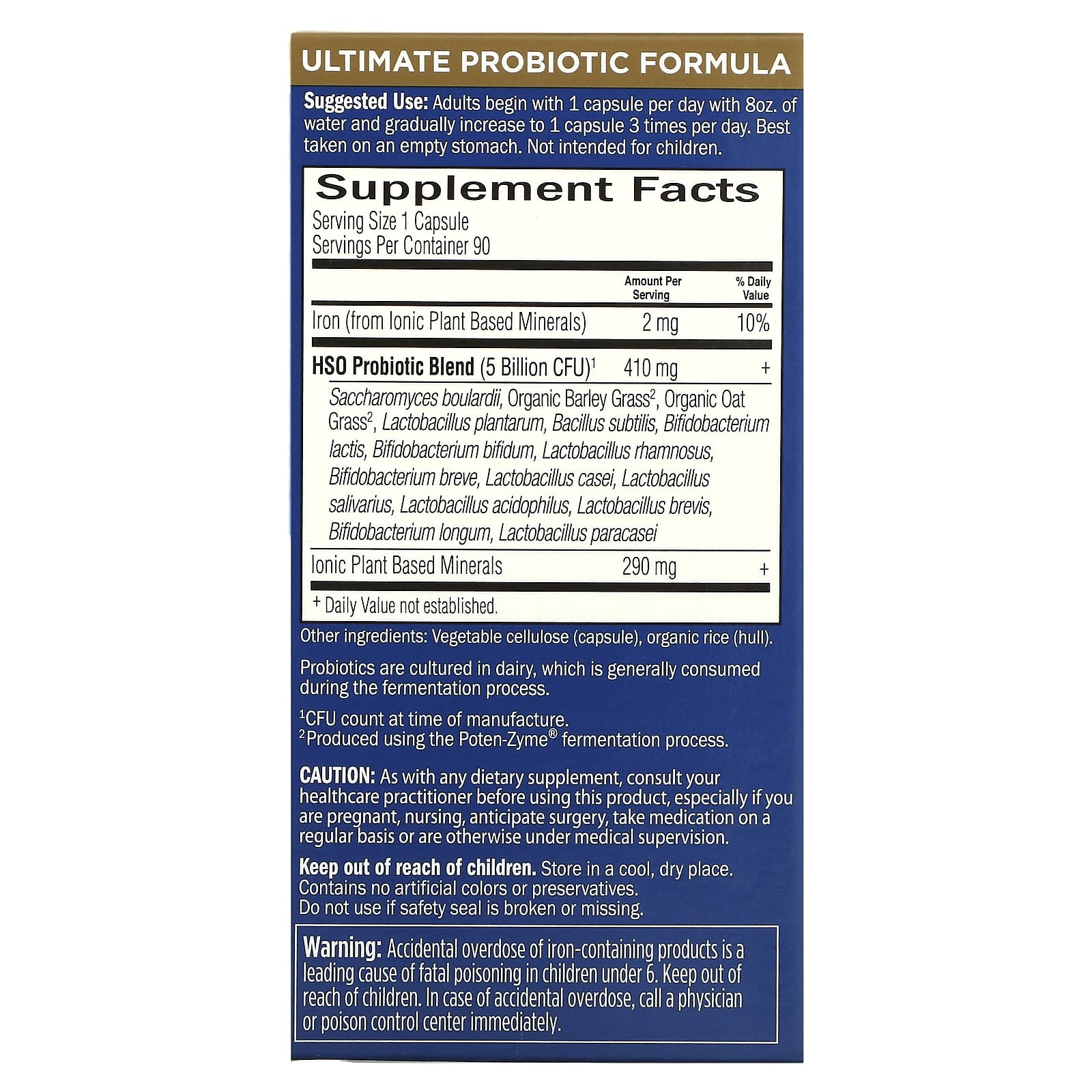 Primal Defense Ultra, Fórmula Probiótica Suprema - 90 cápsulas vegetais, Garden of Life