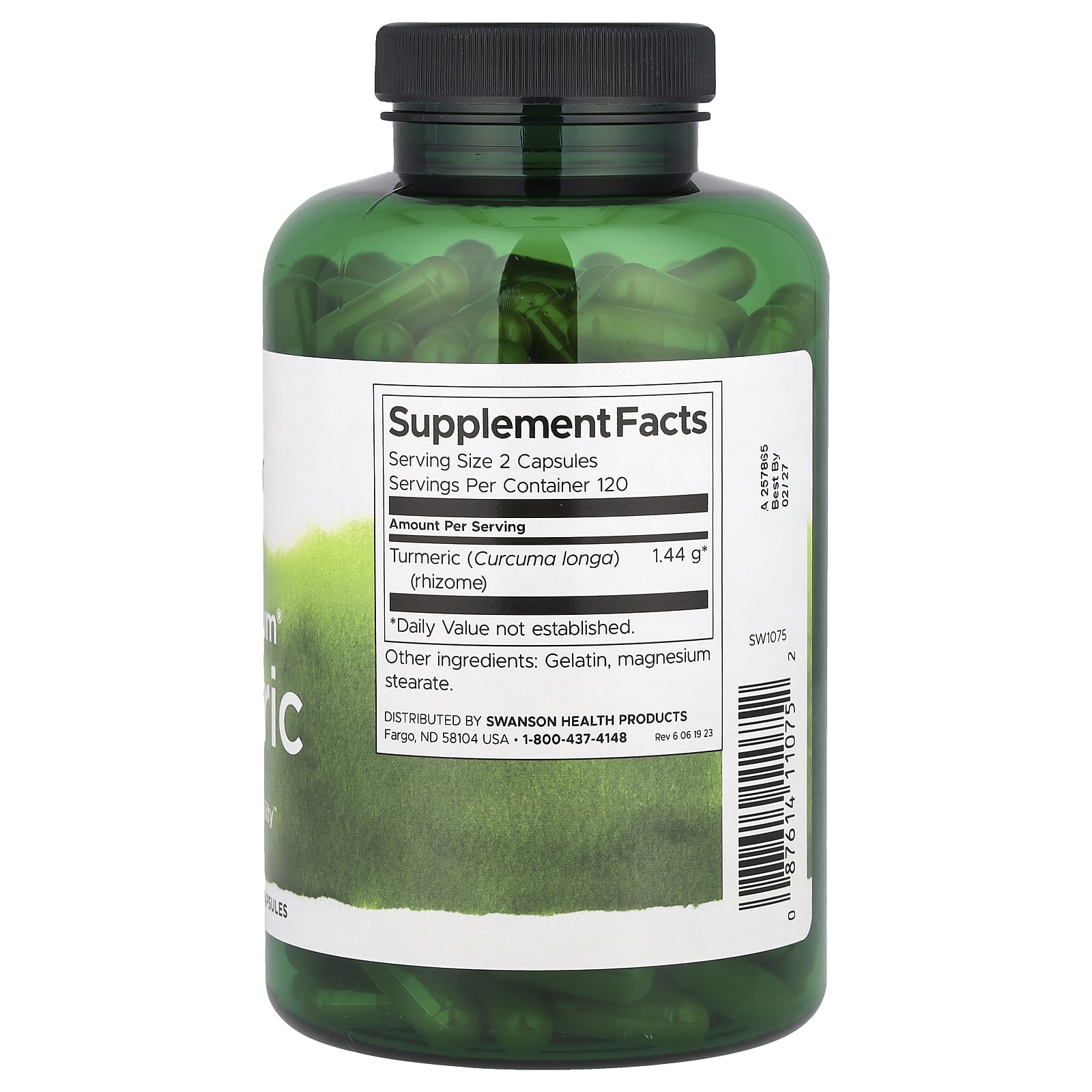 Cúrcuma de espectro completo, 720 mg, 240 cápsulas, Swanson