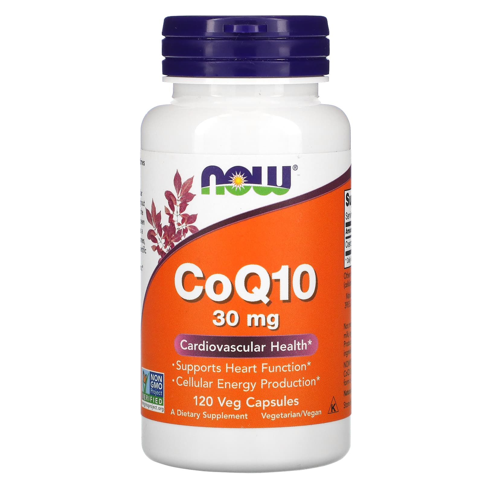 CoQ10 - 30mg, 120 vcaps, Now Foods