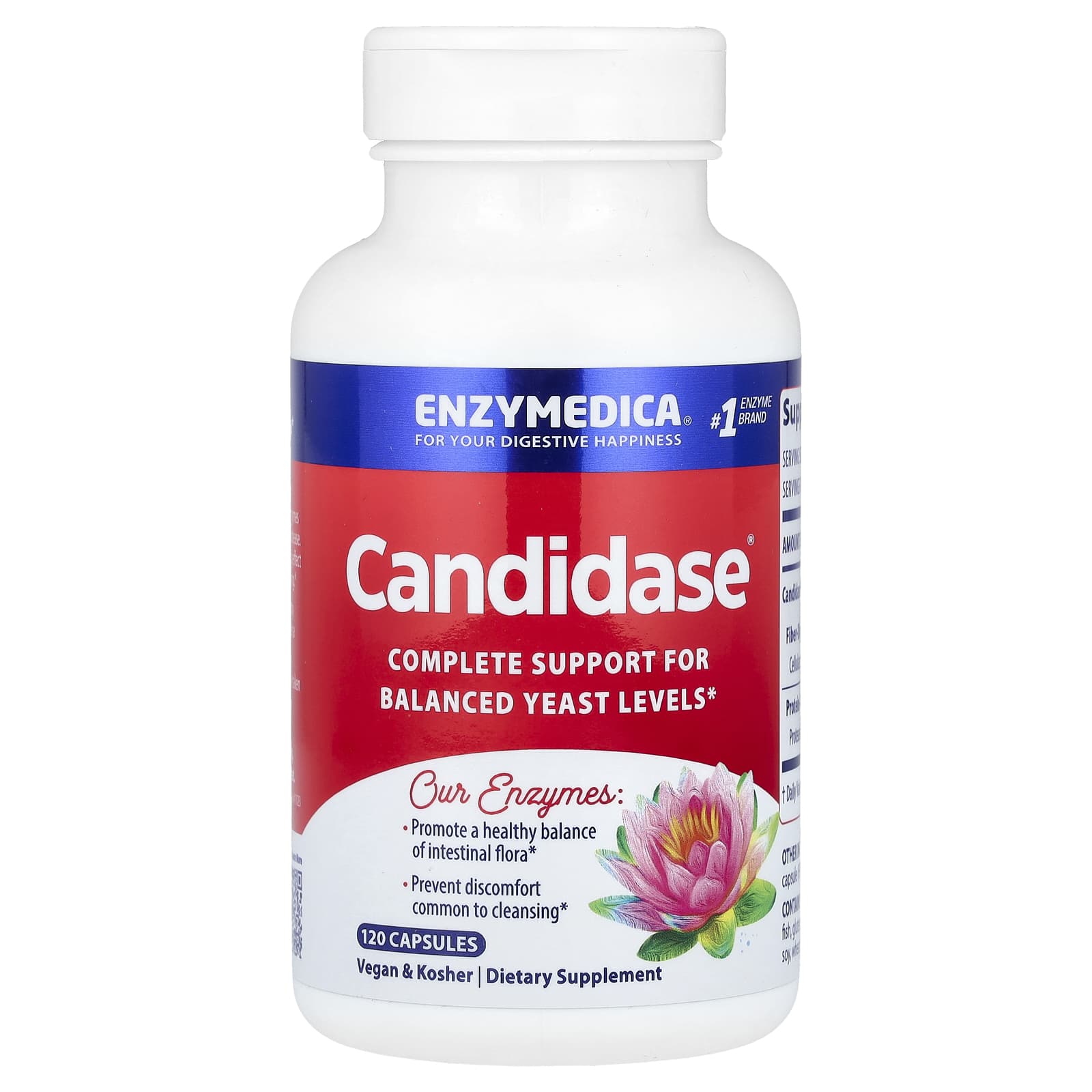 Candidase - 120 cápsulas - Enzymedica