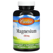 Magnésio, 350mg - 180 cápsulas - Carlson Labs