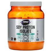 Proteína isolada de soja, sem sabor, 544 gramas, Now Foods