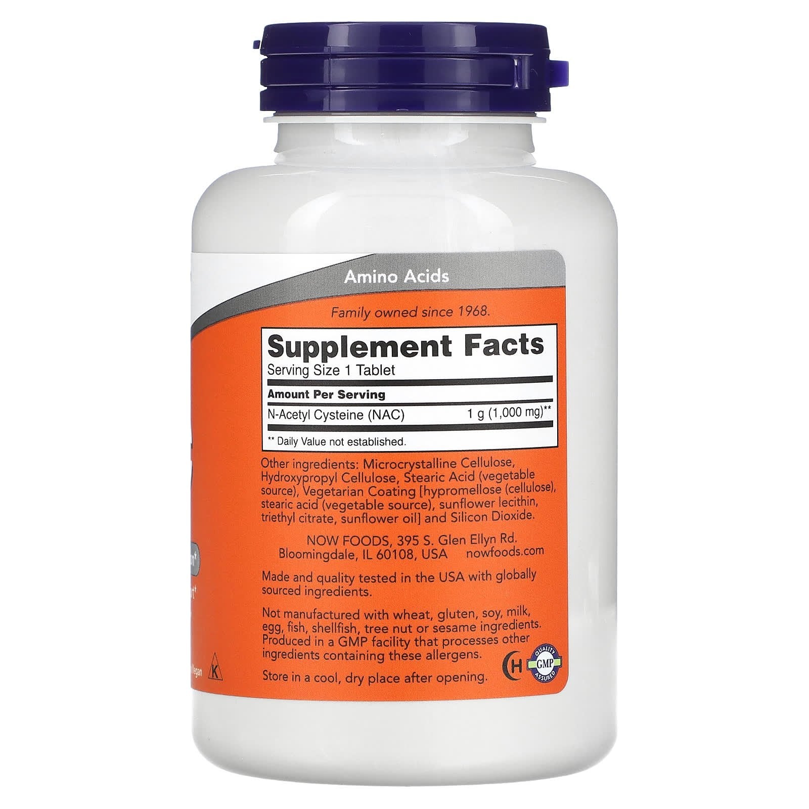 NAC 1000mg 120 Comprimidos - Now Foods