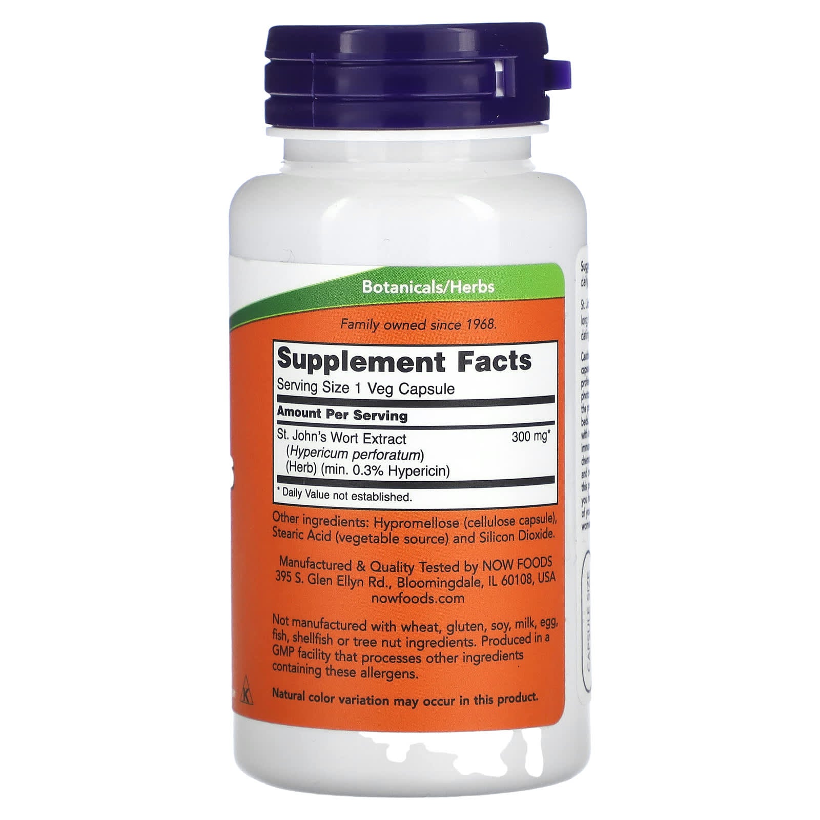 Erva de São João - 300mg, 100 vcaps, Now Foods