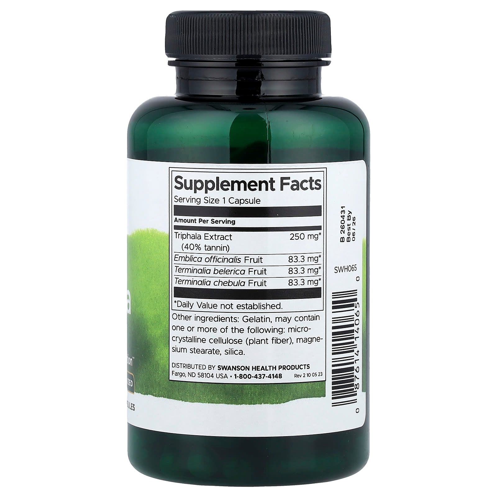 Triphala - 250mg, 120 caps, Swanson