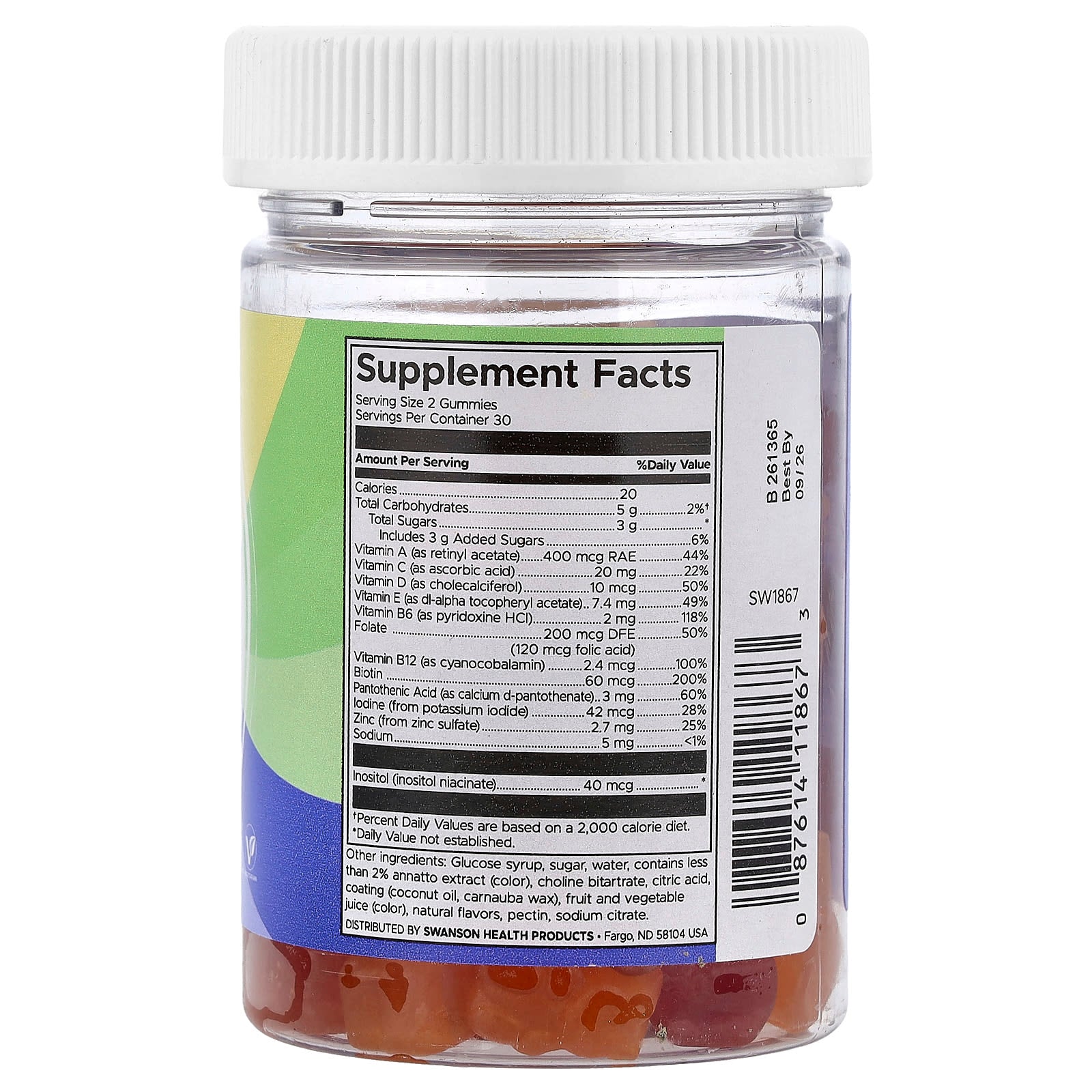 Multivitamínico Infantil, Frutas Mistas, 60 gummies, Swanson