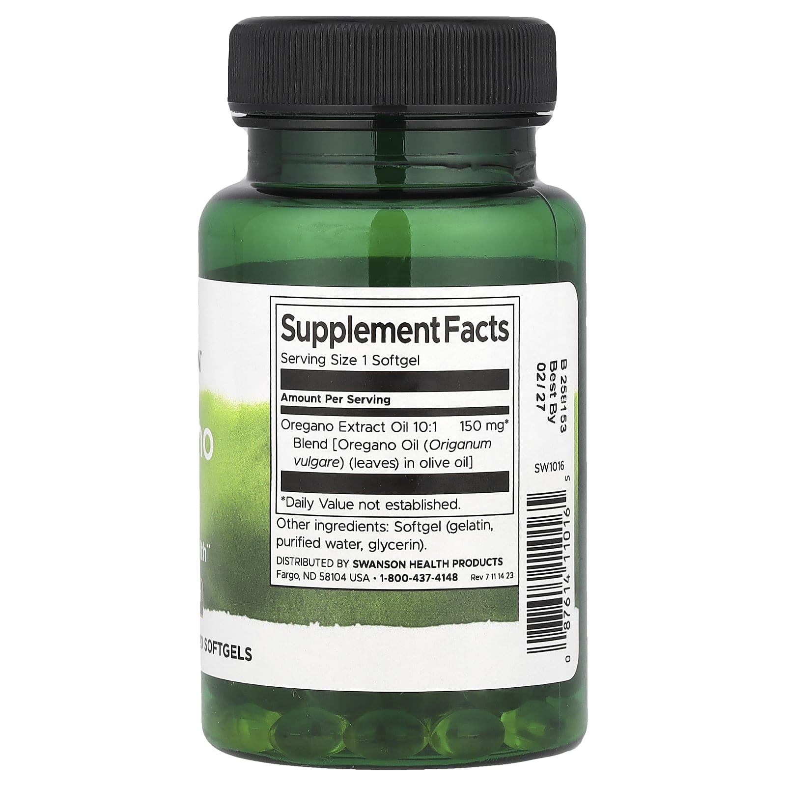 Extrato de óleo de orégano 10:1, 120 softgels, Swanson