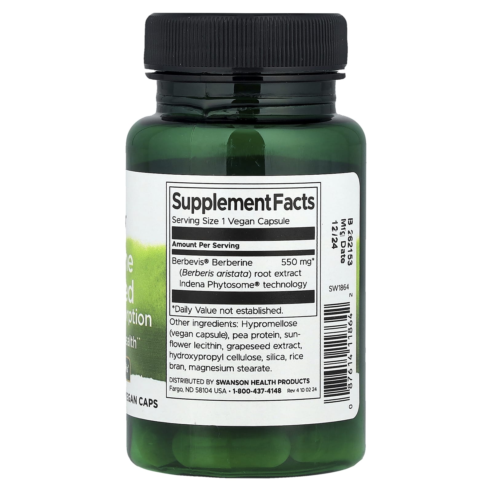 Berberina Avançada Absorção Aprimorada, 30 vcaps, Swanson