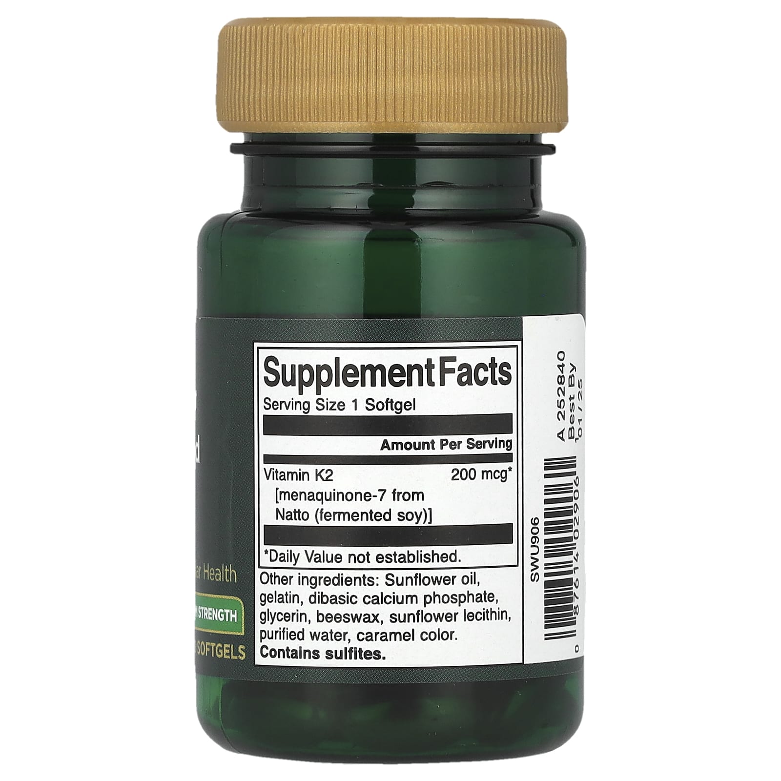 Vitamina K - 2 - Natural - 200mcg, 30 softgels, Swanson