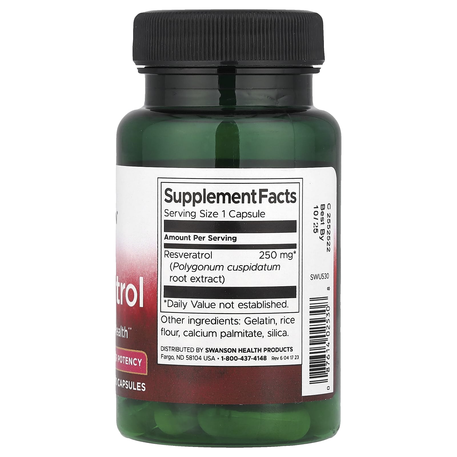 Resveratrol - 250mg, 30 caps, Swanson