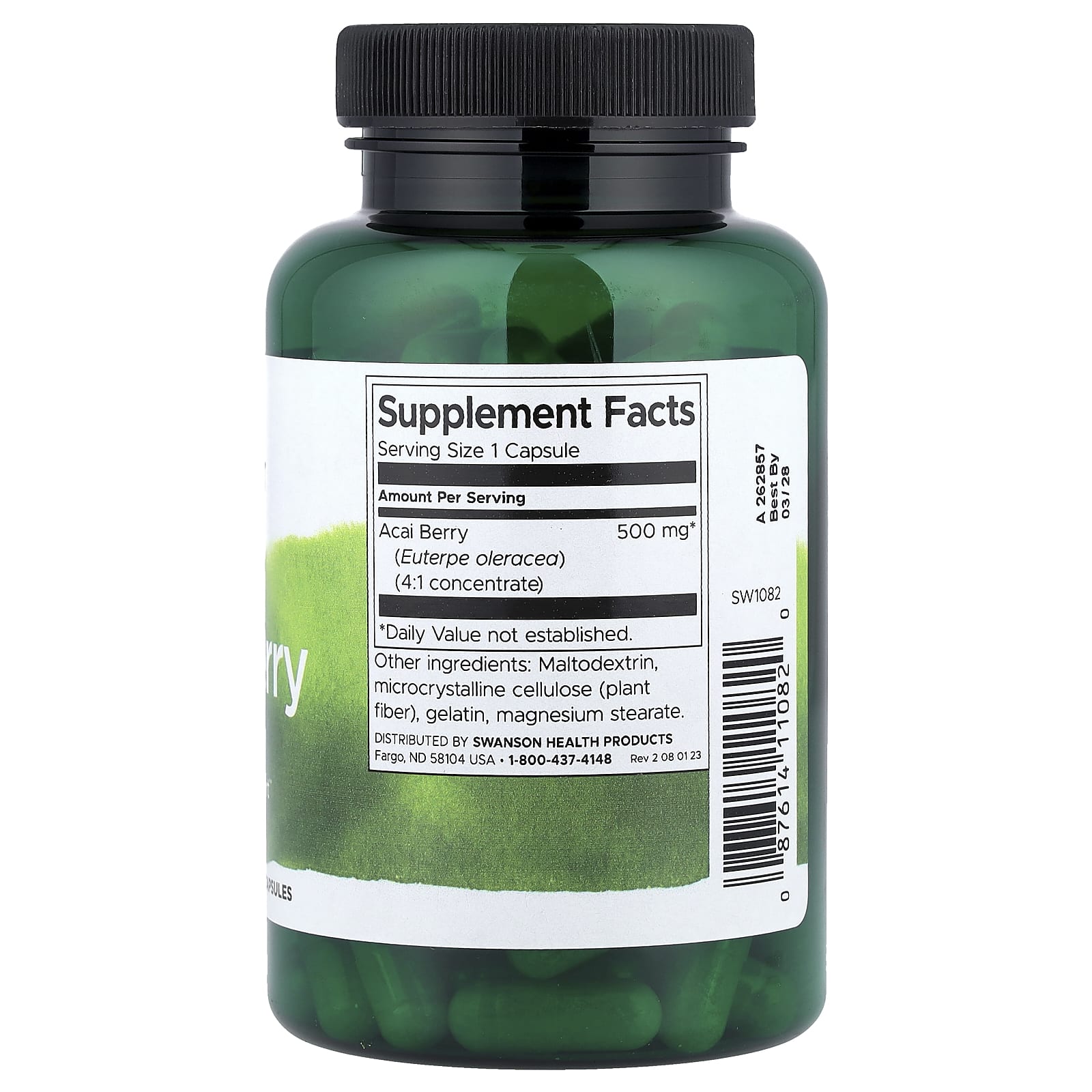 Açaí, 500mg, 120 caps, Swanson