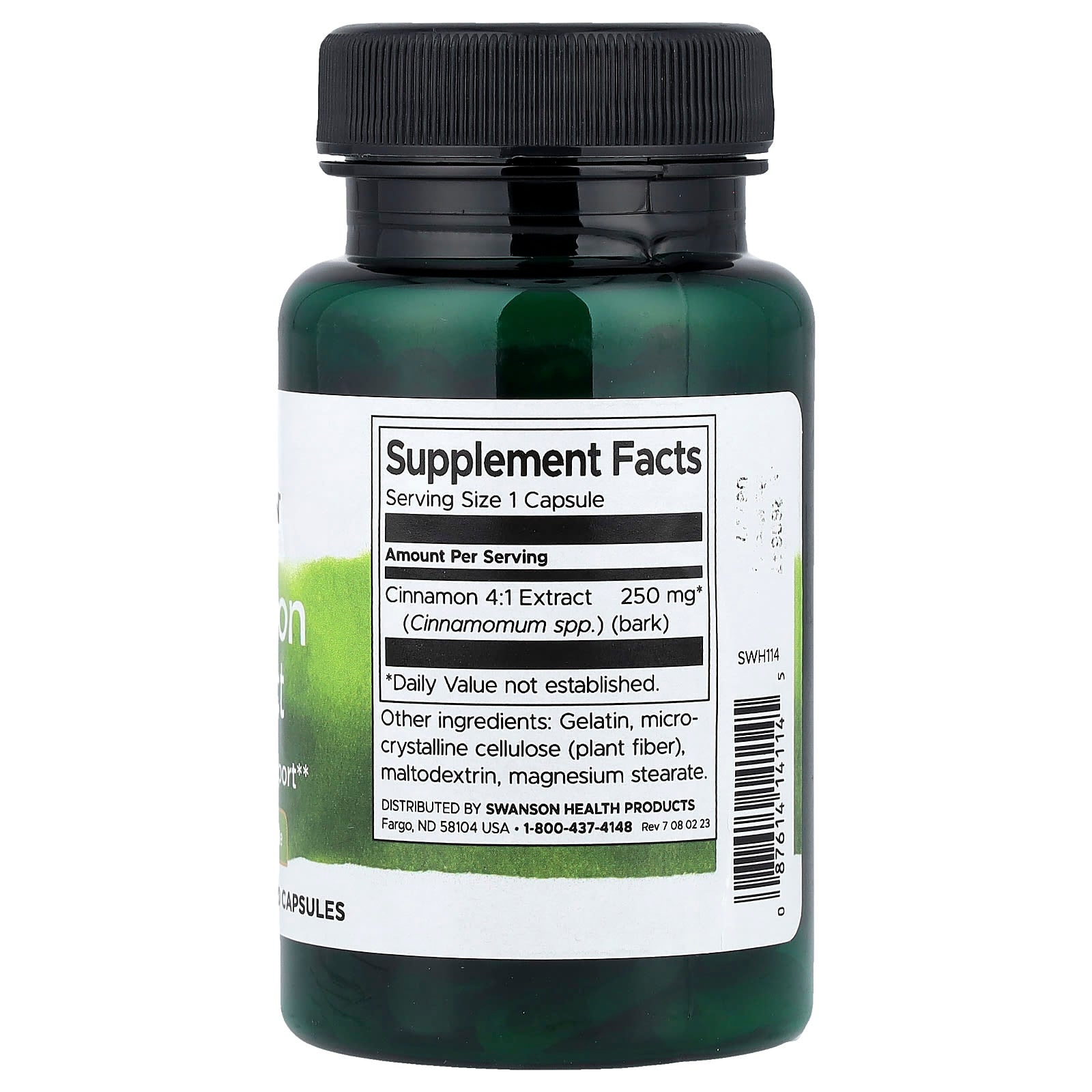 Extrato de Canela 250 mg, 90 Cápsulas, Swanson
