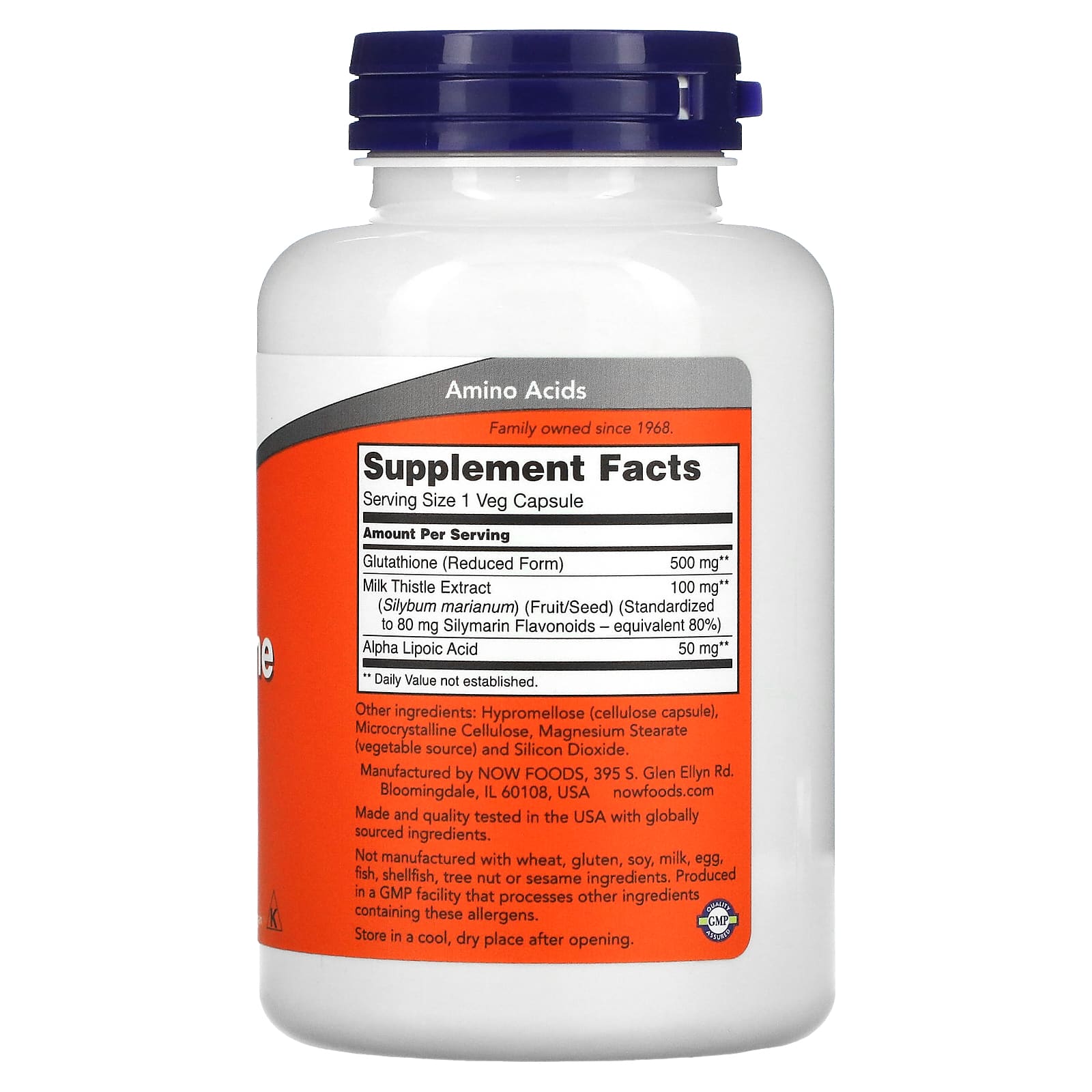 Glutationa - 500mg, 120 vcaps, Now Foods