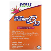 Vitamina B-12, Energia Instantânea, 75 packets, Now Foods