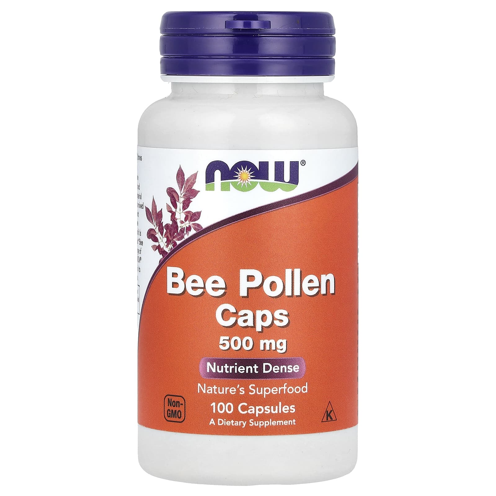 Pólen de abelha, 500mg, 100 caps, Now Foods
