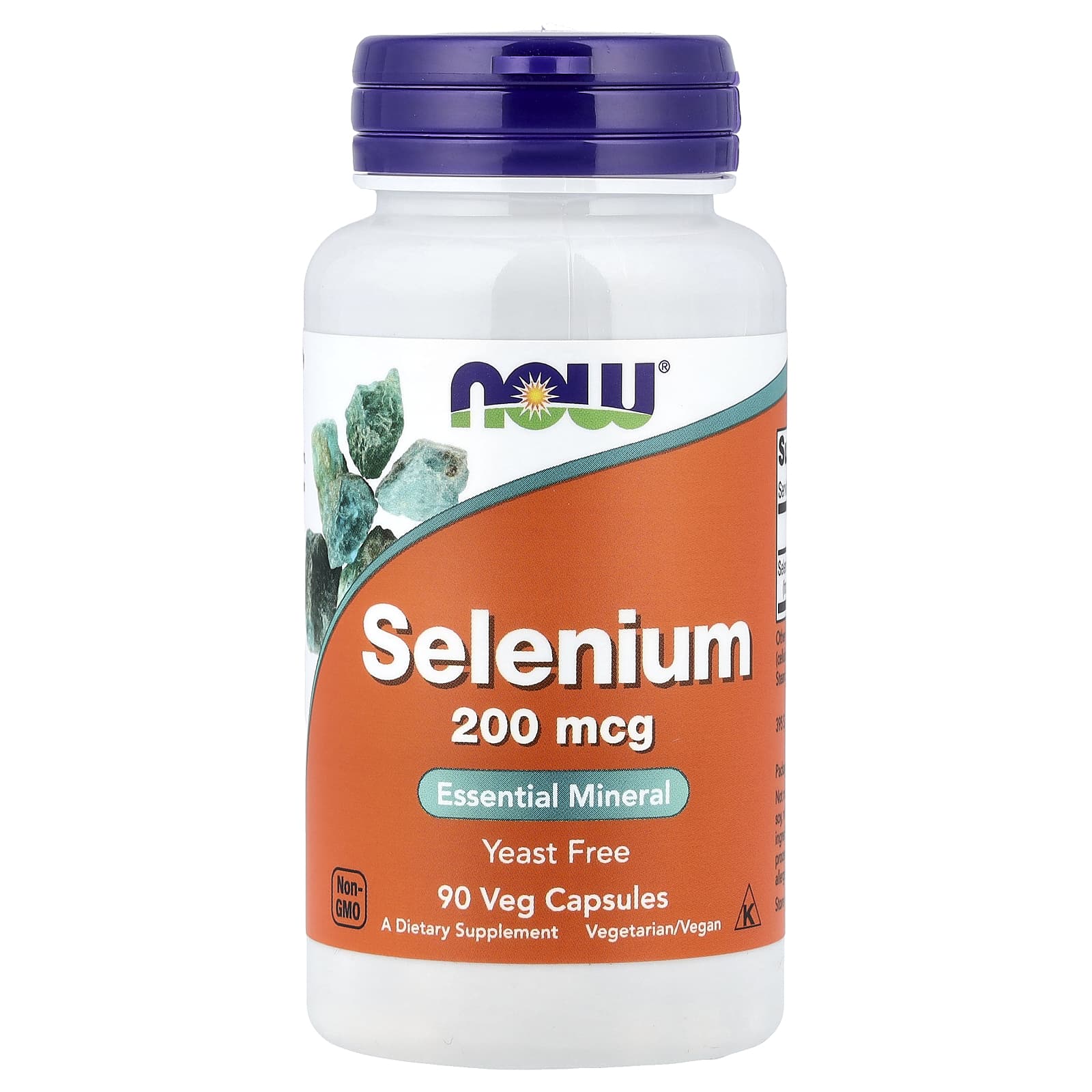 Selênio - 200mcg, 90 vcaps, Now Foods