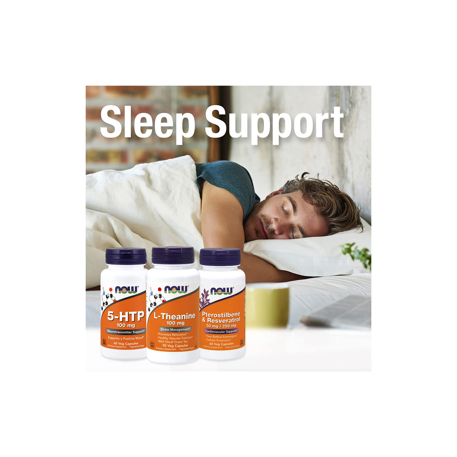 L-Teanina com Inositol e Taurina, 100mg, 90 mastigáveis, Now Foods
