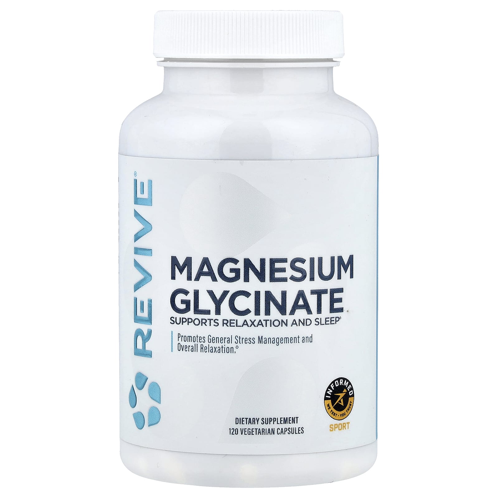 Glicinato de Magnésio - 120 cápsulas vegetais - Revive