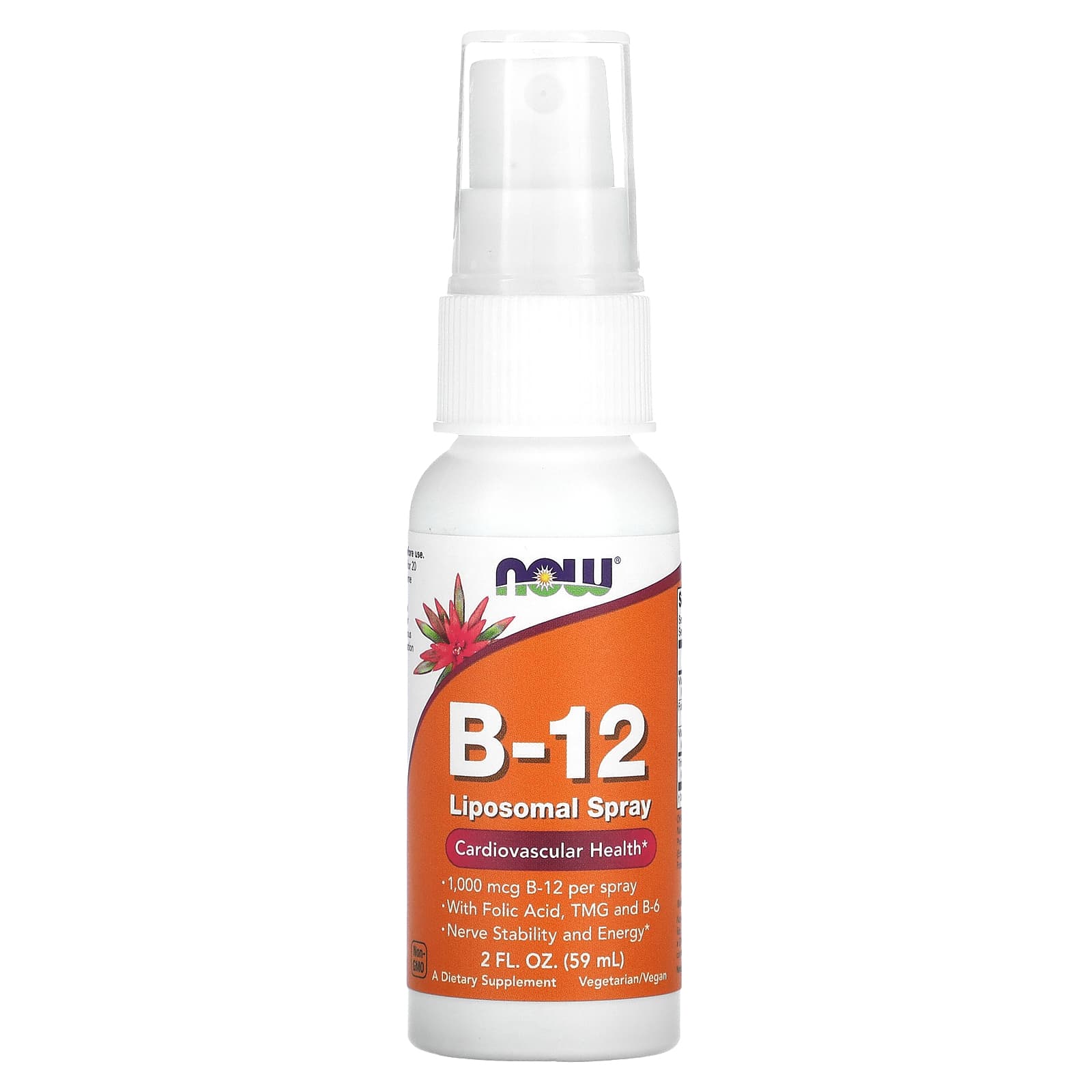 Vitamina B-12, Spray Lipossomal, 59 ml., Now Foods