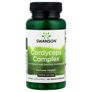 Complexo Cordyceps com Reishi e Shiitake, 60 Cápsulas, Swanson