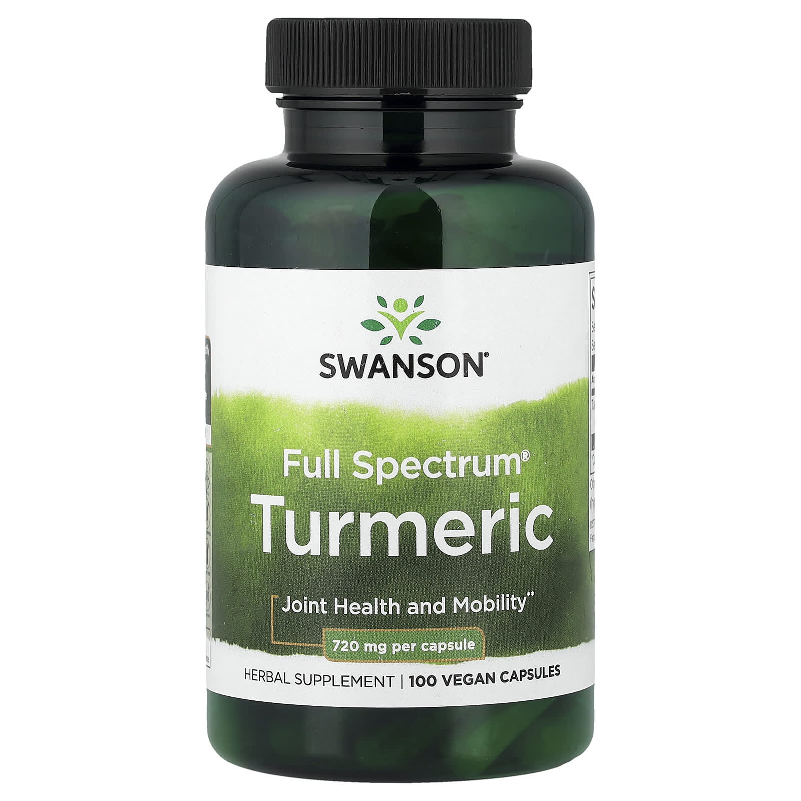 Cúrcuma de espectro completo, 720 mg, 100 cápsulas, Swanson