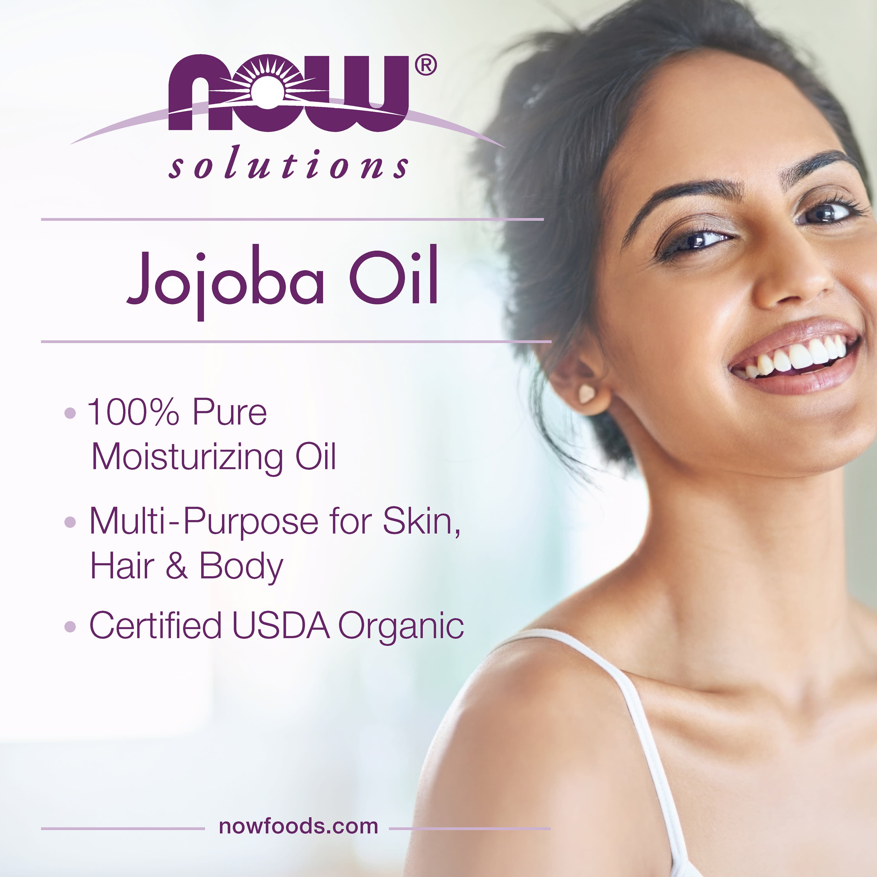 Óleo de Jojoba - 100% Puro, 118 ml., Now Foods