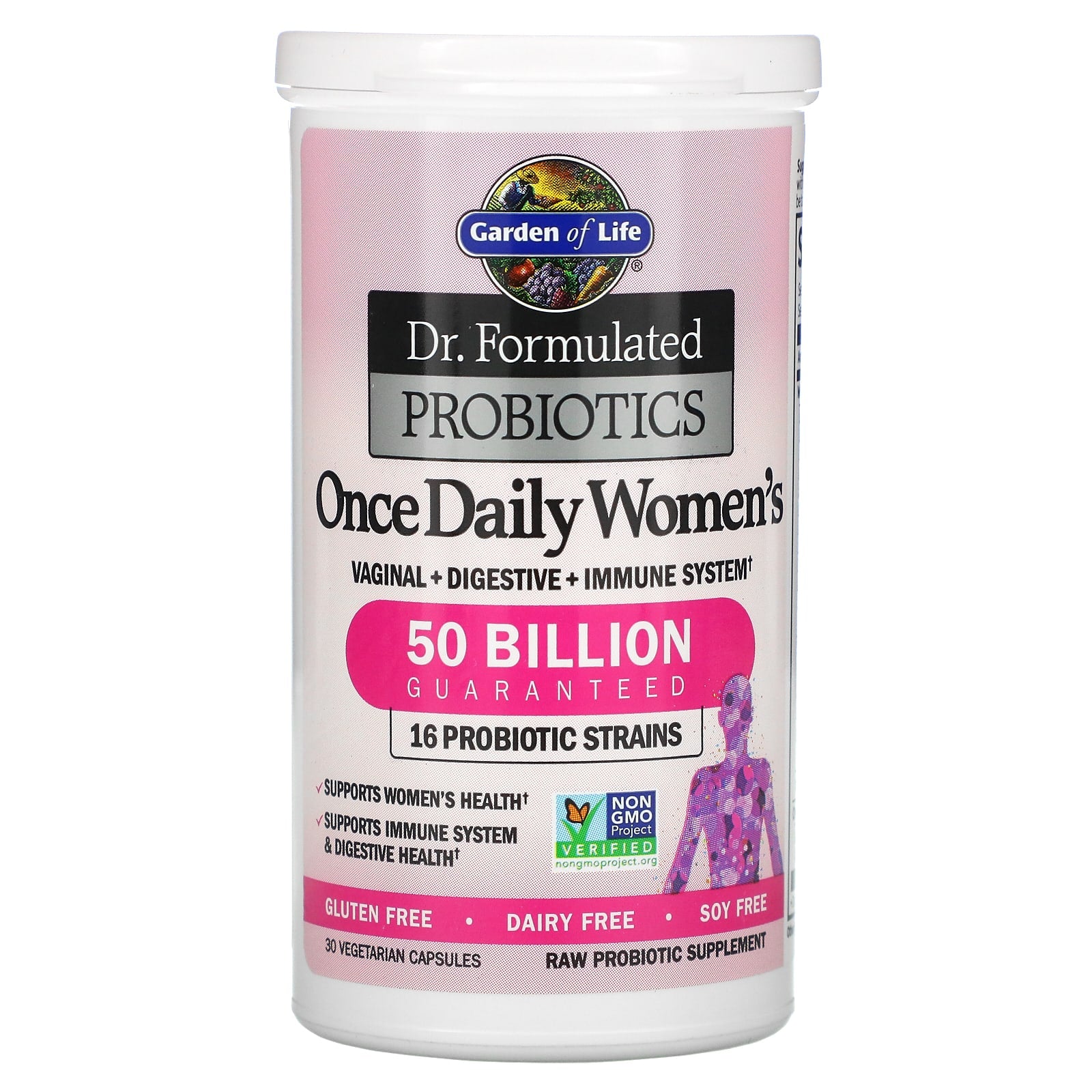 Probióticos Formulados pelo Dr. Uma Vez por Dia para Mulheres - 30 cápsulas vegetais, Garden of Life