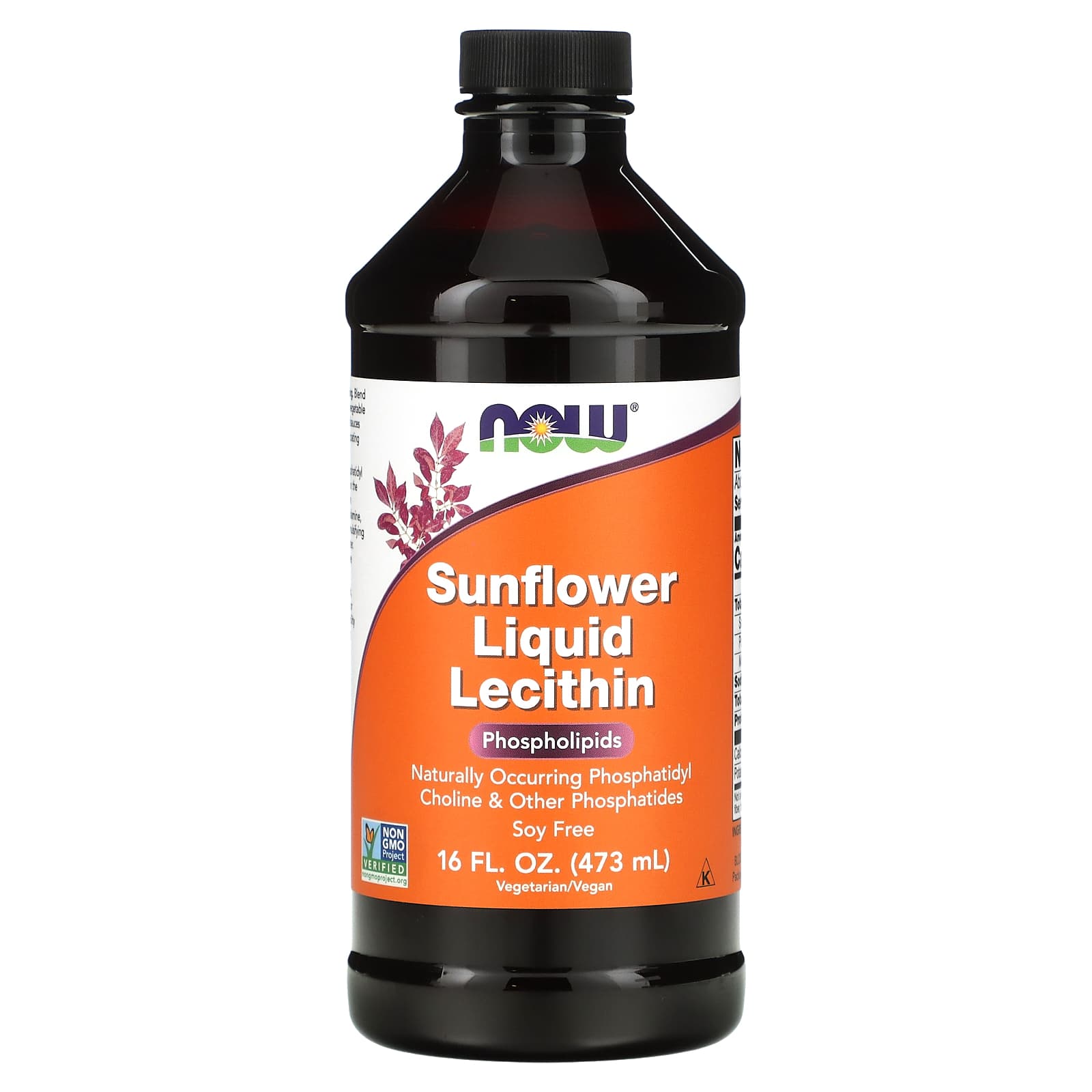 Lecitina de Girassol - Líquida, 473 ml., Now Foods