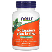 Potássio mais Iodo, 180 comprimidos, Now Foods