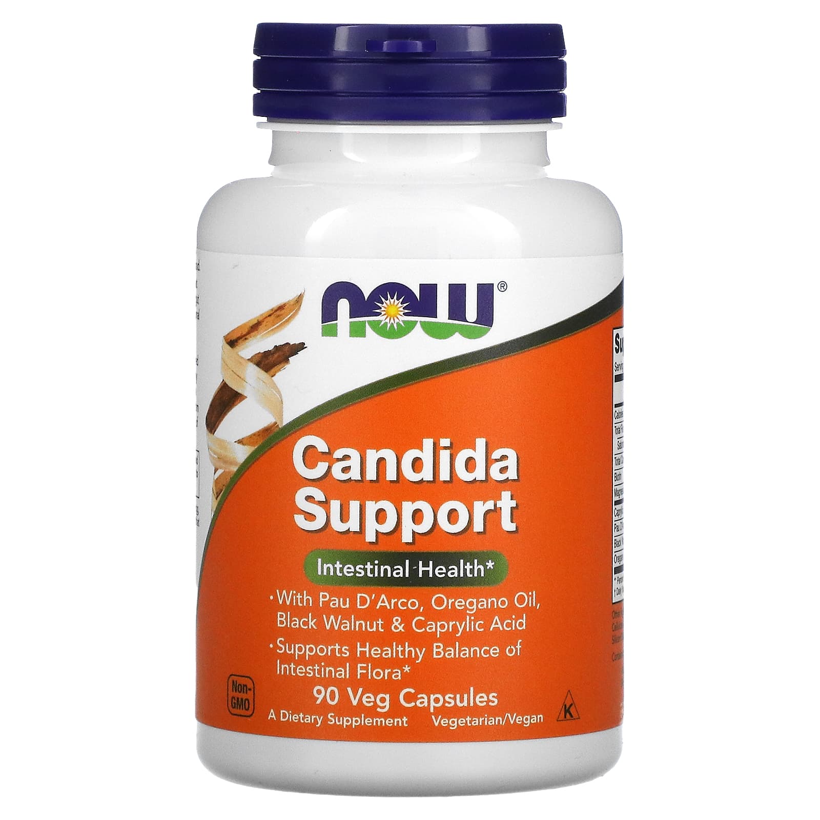 Suporte para Candida, 90 Cápsulas Vegetais, Now Foods