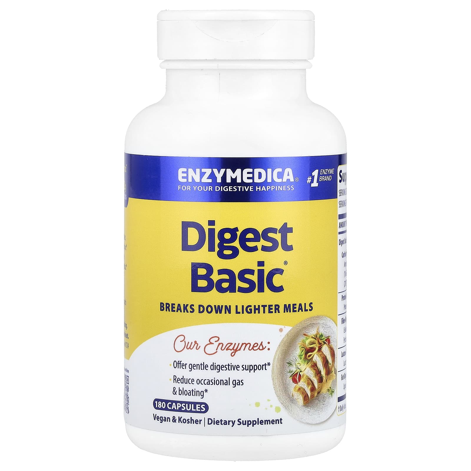 Digest Basic - 180 cápsulas - Enzymedica