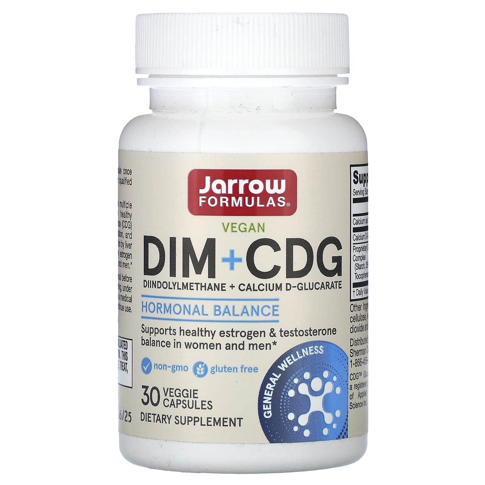 DIM + CDG - 30 vcaps, Jarrow Formulas
