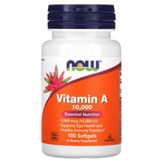 Vitamina A, 10.000 UI, 100 softgels, Now Foods