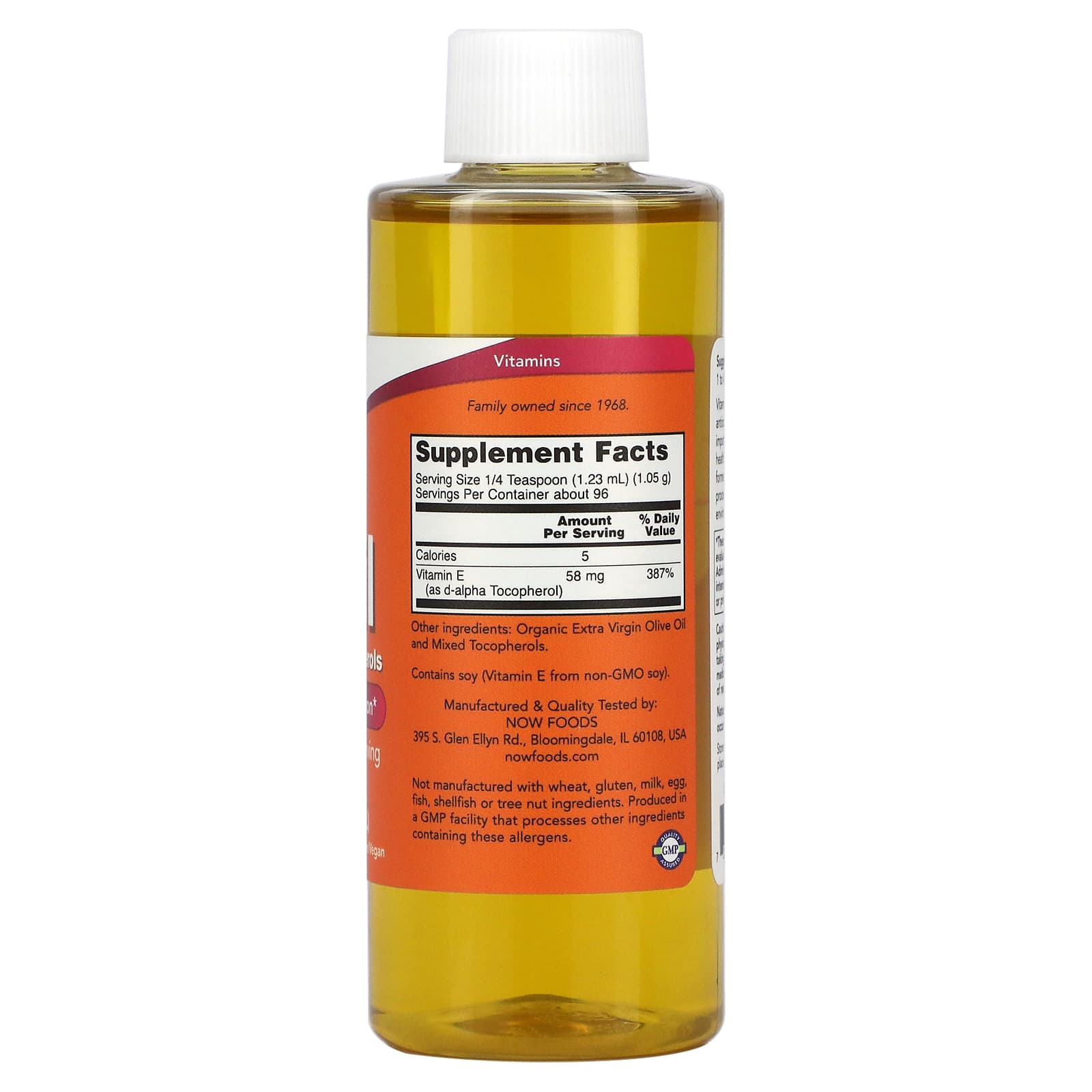 Vitamina E Líquida Natural, 118 ml., Now Foods